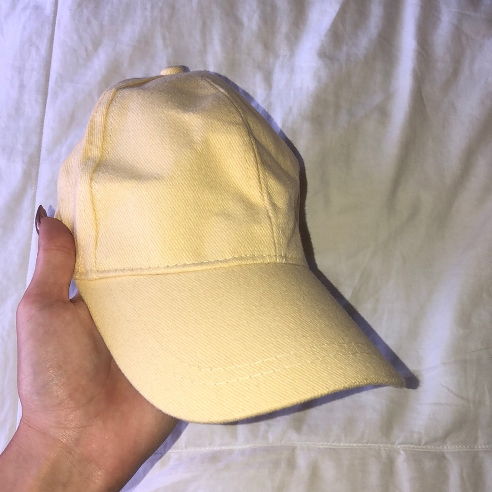 basic yellow ball cap
